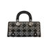 Medium Lady D-Joy, £1,200, Handbags, Black, Satin, Back view